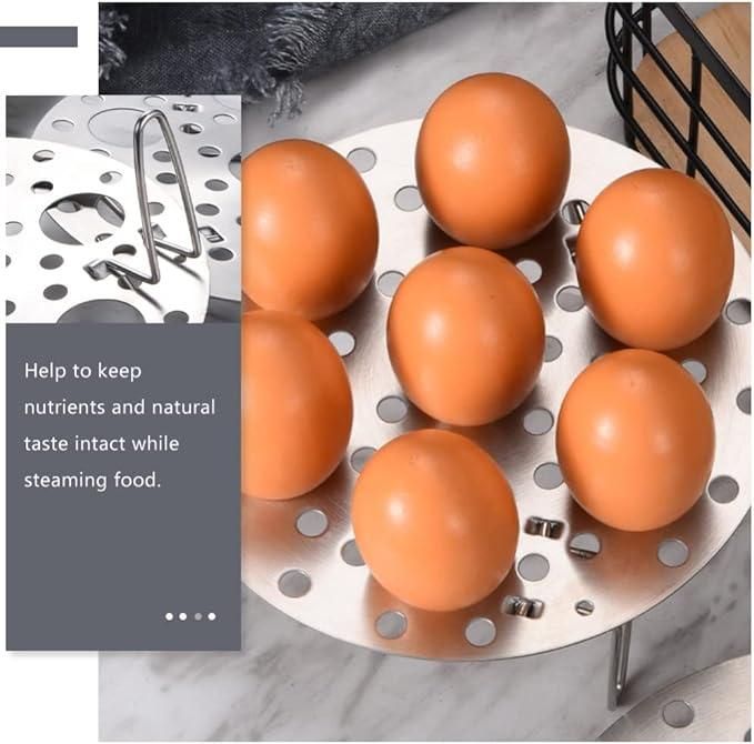 Stainless Steel Folding Steamer Rack for Eggs and Veggies