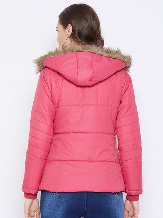 Women's Winter Wear Solid Parka Jacket